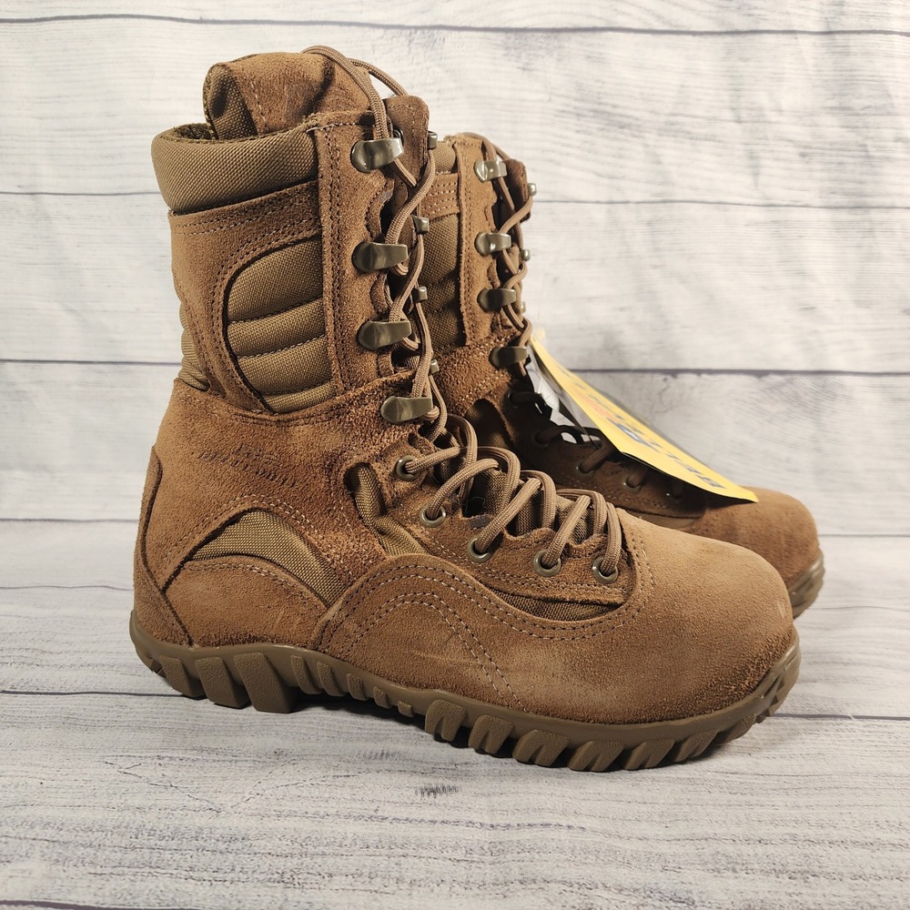 Belleville 533ST Womens 8W Mens 6W Sabre Steel Toe Tactical Boots Coyote Brown